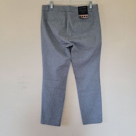 Banana Republic High Rise Sloan Dress Pants Trouser Womens 8 Gray Stretch Nwt - Picture 9 of 9
